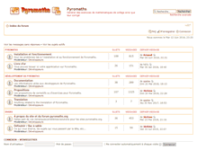 Tablet Screenshot of forum.pyromaths.org